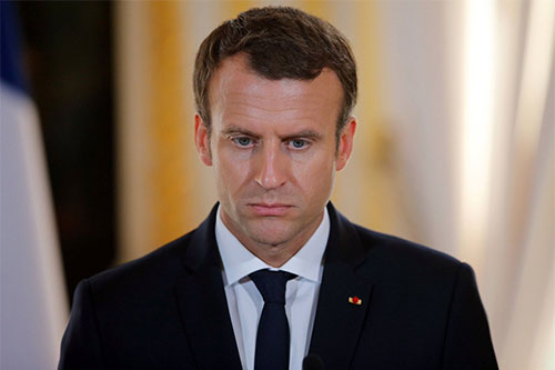 Emmanuel Macron preocupado Ofensiva diplomática de Macron ante la inminente derrota terrorista en Ghouta